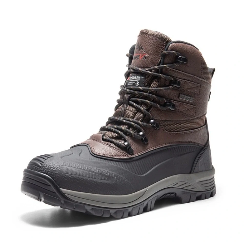 Nortiv 8 Men's Black and Brown Hiking Boots. Size 9